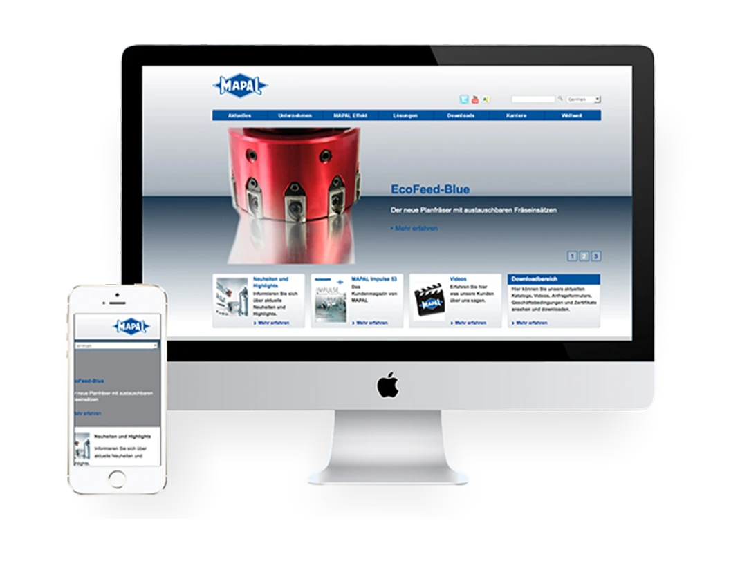 content_Referenzen_mapal MAPAL – Weltmarktführer für Bohr- und Reibwerkzeuge aus Aalen: Digitale Markenpräsenz mit klarem Corporate Design und globaler Marketingstrategie